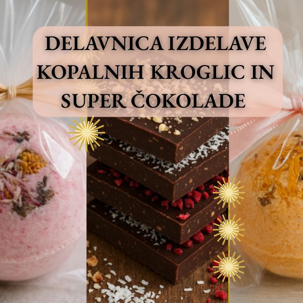 delavnica izdelave bath bombs in čokolade