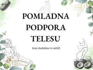 Pomladna podpora telesu - brez dodatkov in zelišč